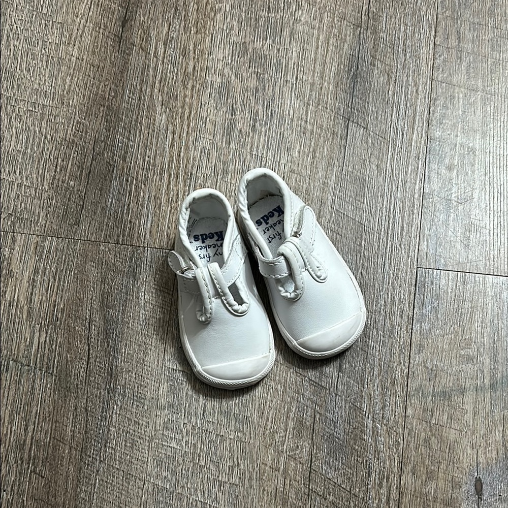 Baby White Leather Shoes
